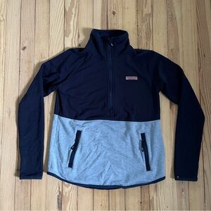 Vineyard Vines‎ Dreamcloth Color-Blocked Half-Zip Shep Shirt Blue Size XXS